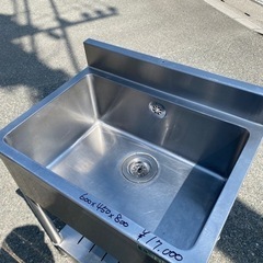 ☆中古品 1槽シンク 600x450x800 厨房 厨房機器☆