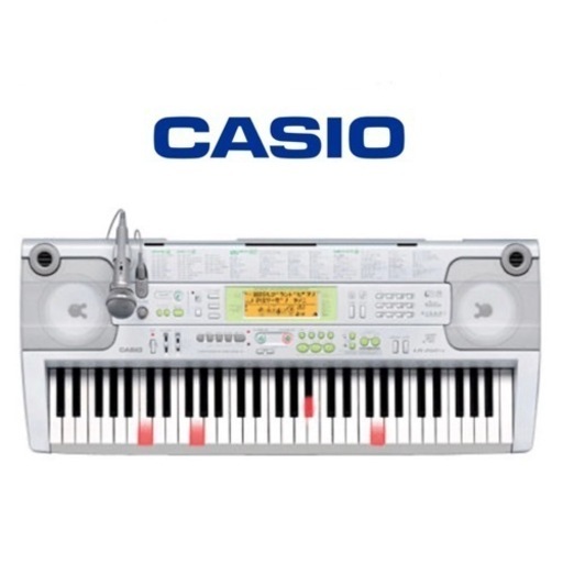 【美品‼️】定価39,900円♪ カシオ 光ナビゲーションキーボード ピアノ 鍵盤楽器 光る鍵盤 演奏アシスト