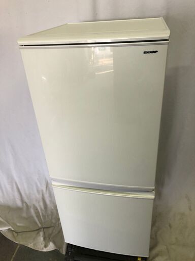 SHARP　冷蔵庫 137L 2ドア どっちもドア SJ-C14D-W 2017年製