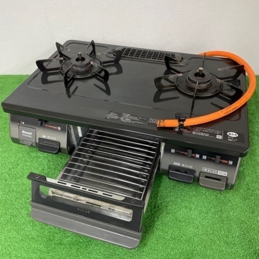 【 1日 受け渡し予定あり】リンナイ グリル付ガステーブル RTE640BK2R LP プロパンガス 中古