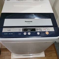 引取限定　パナソニック洗濯機　４．５kg　２０１３年製