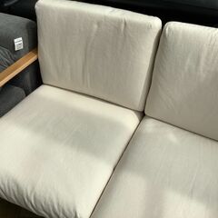 トレファク花小金井店】2人掛けソファー/無印良品布/ホワイト 