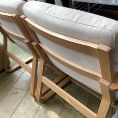 トレファク花小金井店】2人掛けソファー/無印良品布/ホワイト 