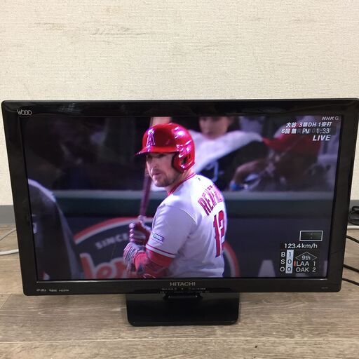 2016年製 HITACHI 日立 WOOO 24型 液晶テレビ L24-A3 動作確認済み