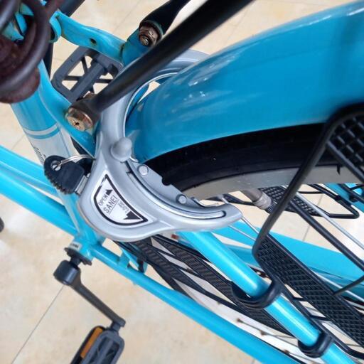 SOUTERNPORT 26インチ シングル 軽快車 ママチャリ 青/黒【219】