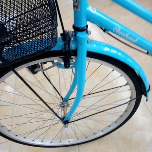 SOUTERNPORT 26インチ シングル 軽快車 ママチャリ 青/黒【219】