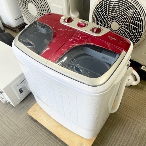 【未使用保管品‼️】ベルソス 2.2kg キャスター付き二槽式洗濯機 極洗mini2 レッド♪
