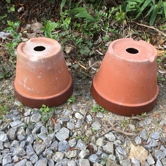 【お話中】　写真UPし直しました　　【最終処分】　陶器製　植木鉢...