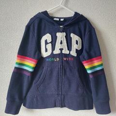 120☆GAP☆ジップアップパーカー☆レインボー