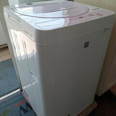 ★【シャープ】全自動洗濯機　2018年5.5kg(ES-G5E5...