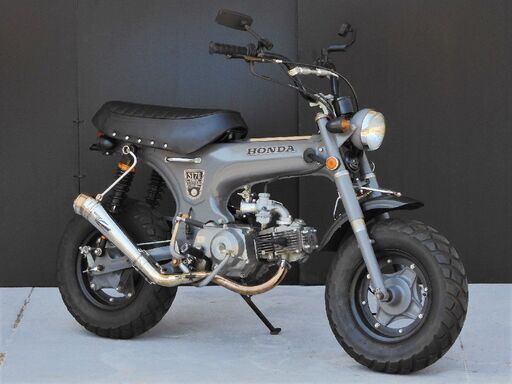 愛媛発★ ダックス DAX ST70 エンジン好調♪ 88ccボアアップ KEIHINNキャブ HOTLAP ワンオフマフラー 艶消し カスタム 始動動画有 現状販売