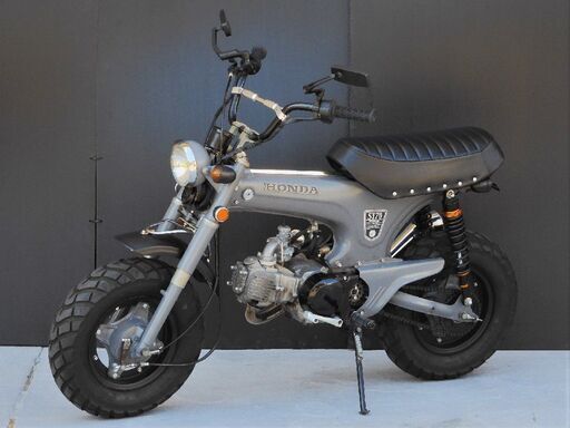 愛媛発★ ダックス DAX ST70 エンジン好調♪ 88ccボアアップ KEIHINNキャブ HOTLAP ワンオフマフラー 艶消し カスタム 始動動画有 現状販売