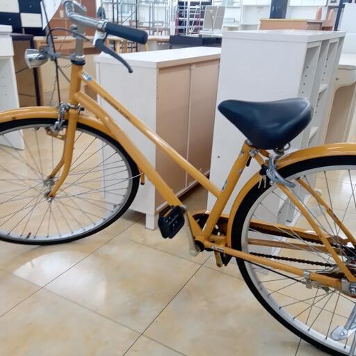 ★ジモティ割あり★  自転車 ２6インチ 山吹色 クリーニング済み OJ276