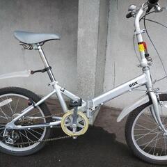 取引決定しました！札幌市内配達無料！防犯登録料込み。中古折りたたみ自転車シルバー！ 取引決定しました！札幌市内配達無料！防犯登録料込み。中古折りたたみ