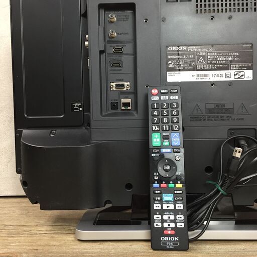 2017年製 ORION 24V型 液晶テレビ RN-24SH10 オリオン 外付けHDD