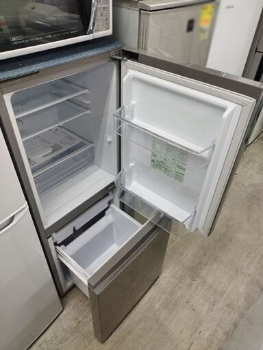 アクア 冷蔵庫 2ドア 126L AQR-13K 2021年製 100Lクラス 高年式  