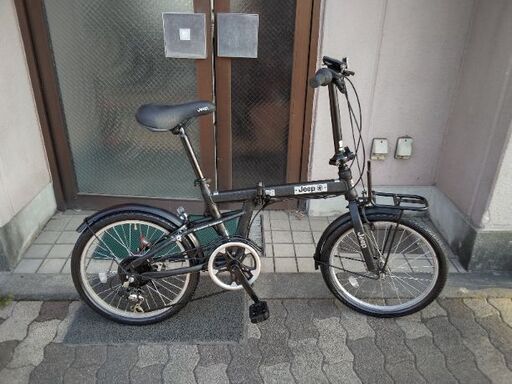 美品☆Jeep[ジープ]JE-206GRS 20吋 折り畳み自転車 外装6段/ブラック