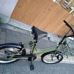 美品☆APRES MIDI[アプレミディ]20吋 コンパクト自転車 シングル/オリーブ
