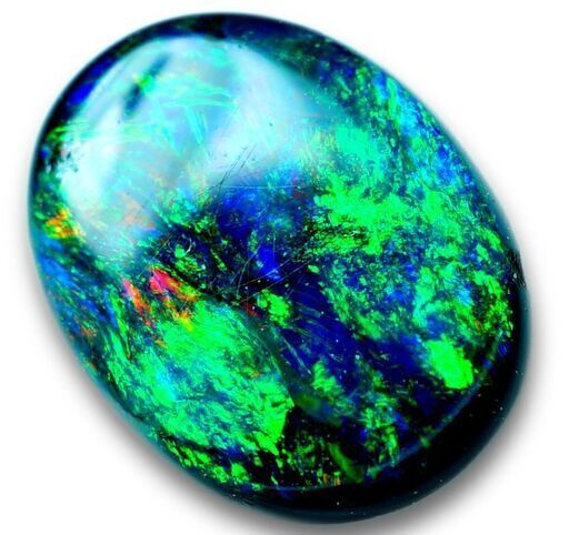 注目！◆天然ブラックオパール 遊色最高 最高級 0.43ct オーストラリア産 ルース 宝石 ジュエリー jewelry