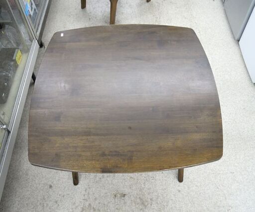 2人掛け ダイニングセット デザイン家具 ロータイプセット 90×90×65.5cm☆ 札幌市 北区 屯田