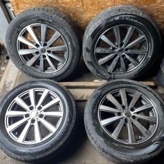 パリ山　DUNLOP ダンロップ　EC300 215/60R16 夏タイヤ　2015年製　ENKEI SMACK アルミホイール付き 16インチ