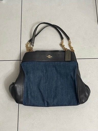 バッグ、coach、デニム