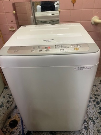 美品 Panasonic NA-F50B10 5kg洗濯機