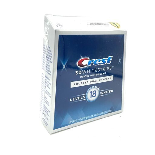 【新品・未使用・配送可】Crest 3D Whitestrips Professional Effects At-home Teeth Whitening Kit Level 18 Whiter