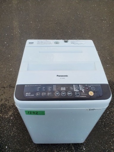 ✨2016年製✨ 1242番 パナソニック✨電気洗濯機✨NA-F60PB9‼️