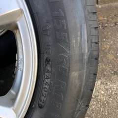 【取引完了】軽自動車用ブリジストンタイヤ新品155/65-13（汎用アルミホイール付き）