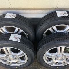 【取引完了】軽自動車用ブリジストンタイヤ新品155/65-13（汎用アルミホイール付き）