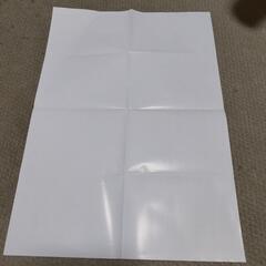 A2サイズの裏白紙 コート紙90 約400枚 包装紙やお絵かきに...