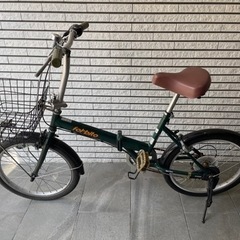 取引中【中古】折りたたみ自転車 Forbito グリーン