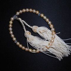 【アコヤ真珠】６㎜玉 女性用念珠