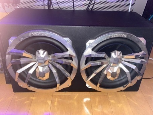 サブウーファー、アンプ、キャパシターSET！MOREL・ARCオーディオなど MTX 12インチ デュアルサブウーファー アンプ\u0026配線キット付き - 1200Wロードエンクロージャ、Planet Audio Peak  1500Wモノブロックアンプ、Soundstorm 8ゲージ取り付けセットを備えた完全なカーサウンドシステムバンドル