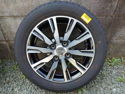 タントカスタム純正アルミ、タイヤ4本(155-65-14)