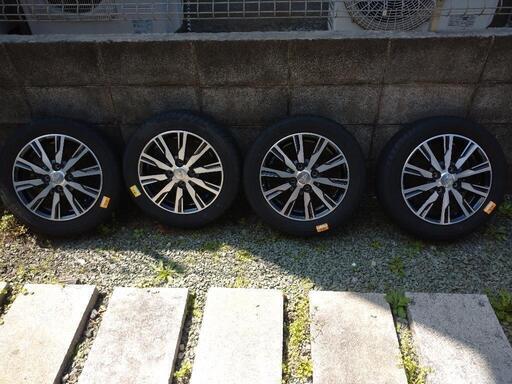タントカスタム純正アルミ、タイヤ4本(155-65-14)