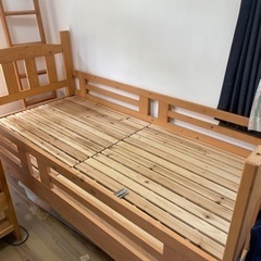 【2段ベッド】スノコ床　　ハシゴ付き