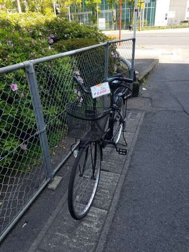 リサイクルショップどりーむ鹿大前店 No736 自転車 真っ黒 綺麗な見た目！！