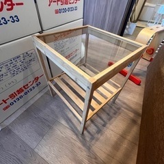 【IKEA】竹製ガラスのサイドテーブル