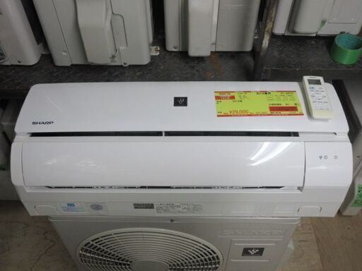 K04170　シャープ　中古エアコン　主に8畳用　冷房能力　2.5KW ／ 暖房能力　2.8KW