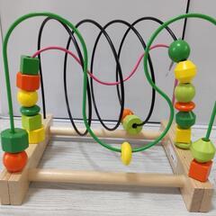 IKEA 　Mula　知育玩具　木製のパズル　ビーズコースター