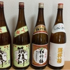 【未開封】日本酒　3種4本（一升瓶）