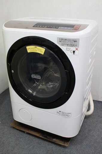 日立/HITACHIドラム式洗濯乾燥機 BD-NX120BR(N) 洗濯容量12kg 乾燥容量6kg 右開き 風アイロン シャンパン 中古家電 店頭引取歓迎 R7037)