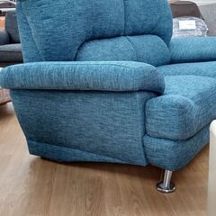 ☆ジモティ割あり☆ ニトリ ソファ ブルー系 W154×D86×H83 