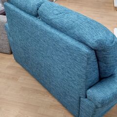 ☆ジモティ割あり☆ ニトリ ソファ ブルー系 W154×D86×H83 