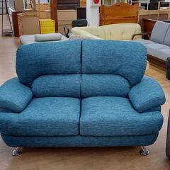 ☆ジモティ割あり☆ ニトリ ソファ ブルー系 W154×D86×H83 