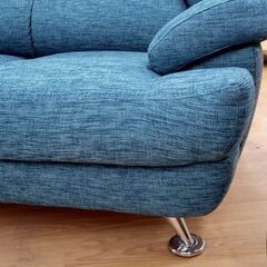 ☆ジモティ割あり☆ ニトリ ソファ ブルー系 W154×D86×H83 