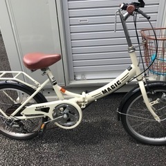 折りたたみ自転車　SHIMANO 6段変速ギア