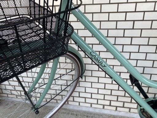 取引中】26インチ自転車 ブルーグリーン 変速無し